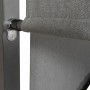 Detailaufnahme der hellgrauen Seitenwand der MCW Lounge-Gartenliege M63.
