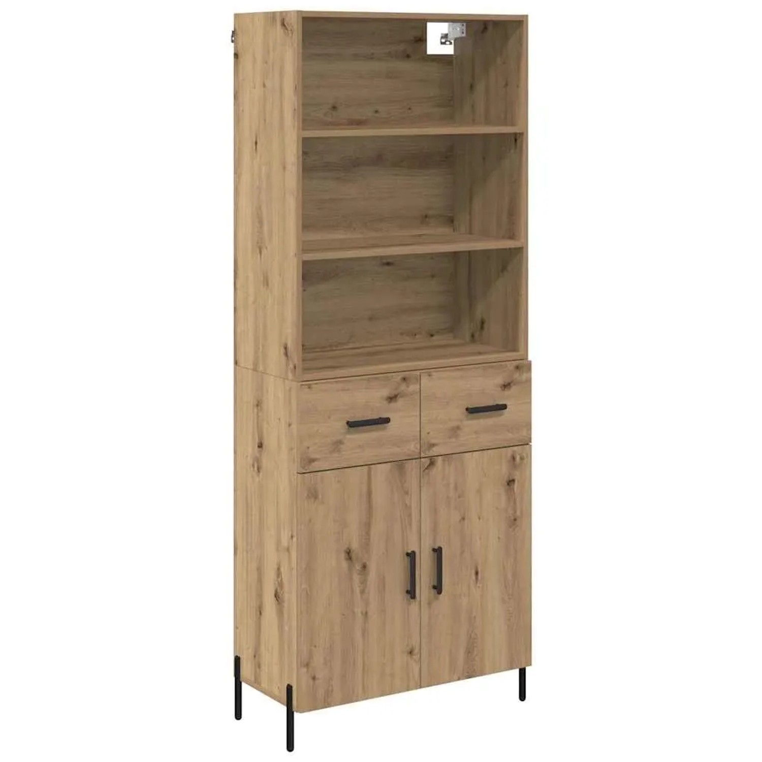 vidaXL Highboard Artisan-Eiche 69,5 x 32,5 x 180 cm Holzwerkstoff 3415872 günstig online kaufen