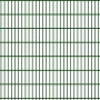 Moosgrüne Doppelstabmatte 6/5/6 mm, 250x143 cm für Gartenzäune.