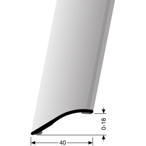 Parkettfreund Ausgleichsprofil, silber, 100cm lang, zum Ausgleichen von Bodenbelägen.