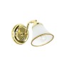 EASYLIGHT Wandleuchte mit Schalter Metall Glas 11 cm Breit in Gold E14 Jugendstil Grando_7
