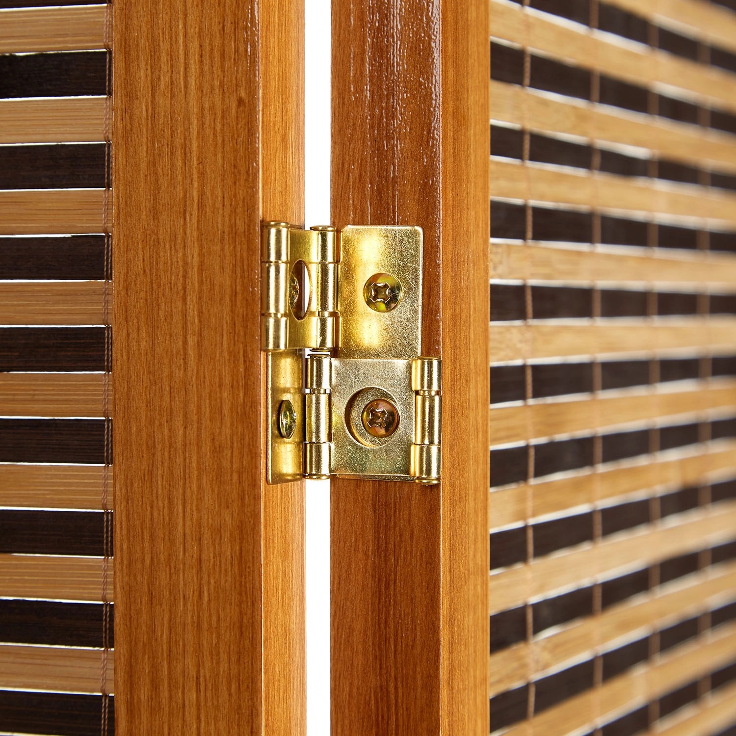 Homestyle4u Paravent 3-tlg. Sondergröße 200x120 cm in Braun cm 873_7