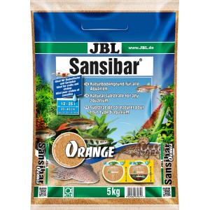 JBL Sansibar Orange Aquarium Bodengrund, 5 kg, für Süß- und Meerwasseraquarien.
