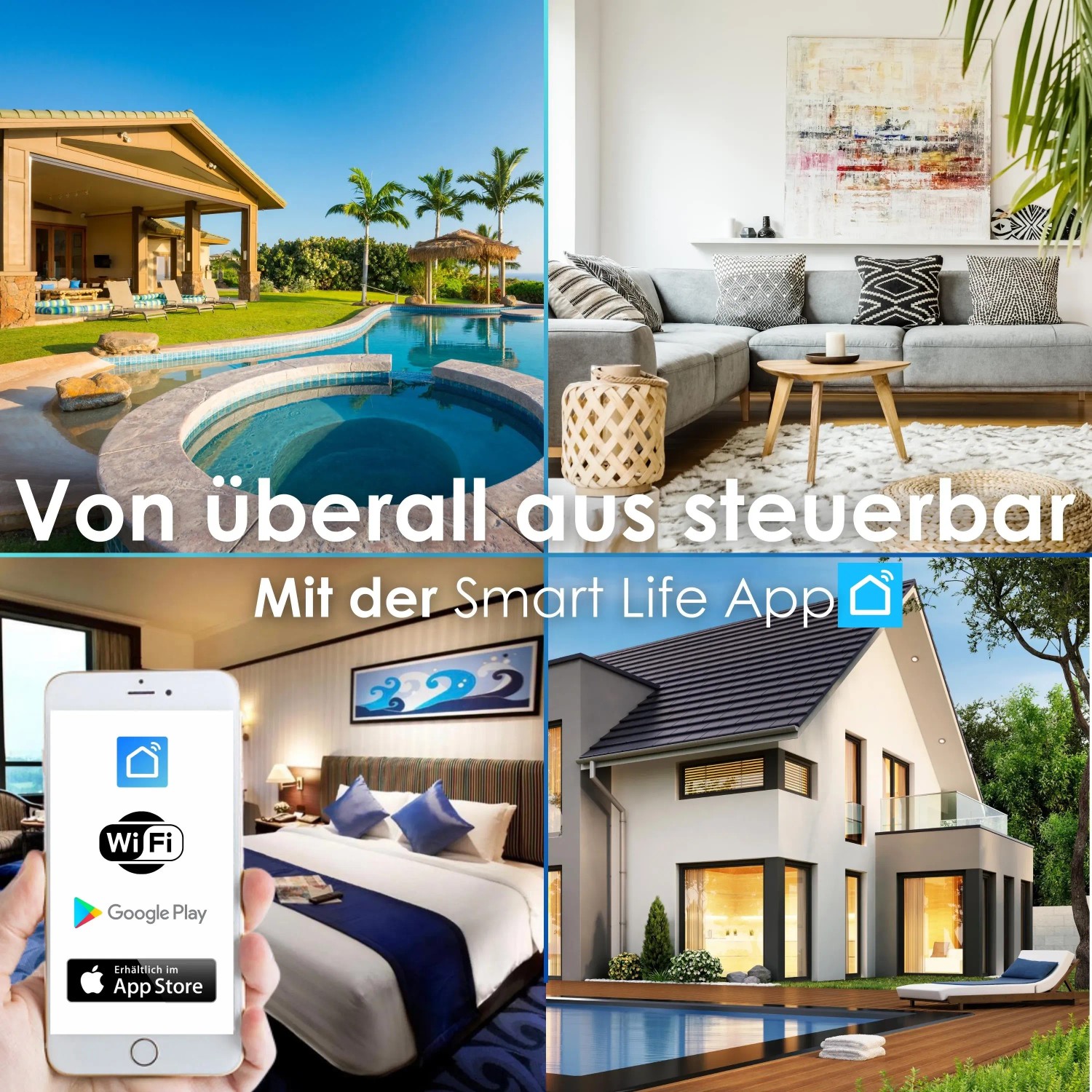 Echos WLAN Touch Lichtschalter: Steuerung per App von überall. Smart Home Komfort für Ihr Zuhause.