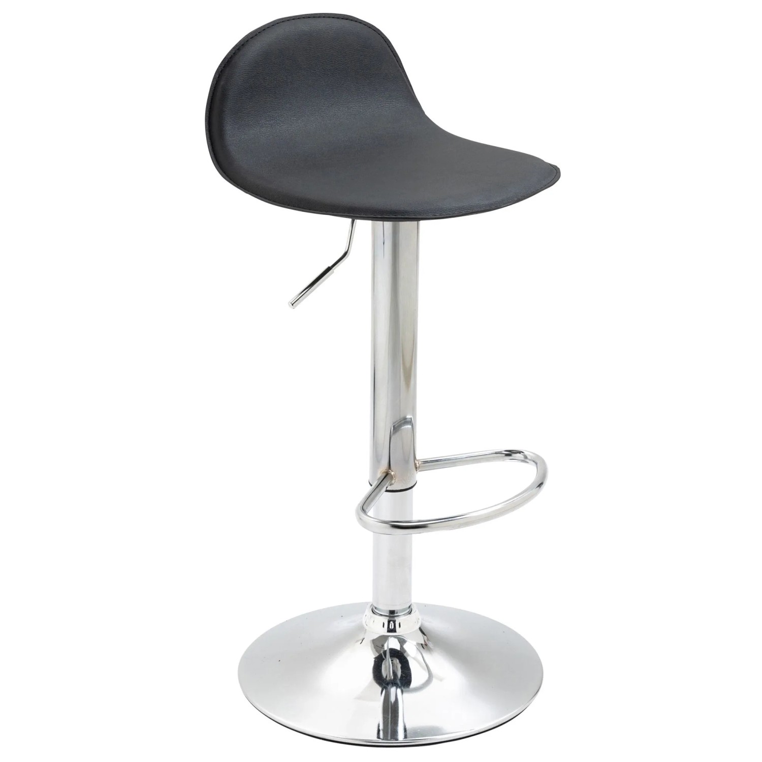 CLP Barhocker Lana V2 Kunstleder Schwarz/Chrom