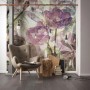 Wohnraum mit Sanders & Sanders Fototapete Blumen Multicolor 200x250 cm.