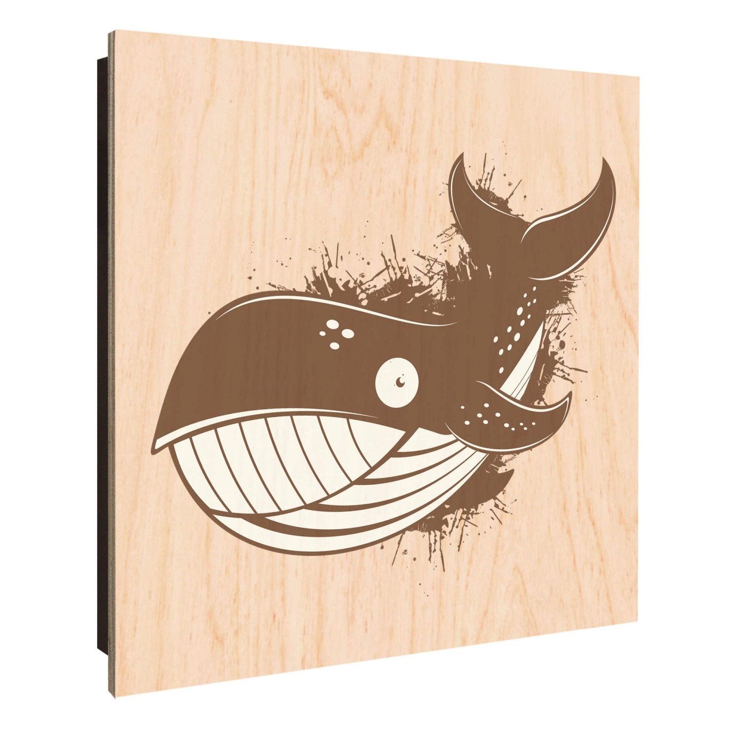 Banjado Schlüsselkasten Holz 30x30cm Schwarz Scharnier Rechts 50 Haken Desi günstig online kaufen