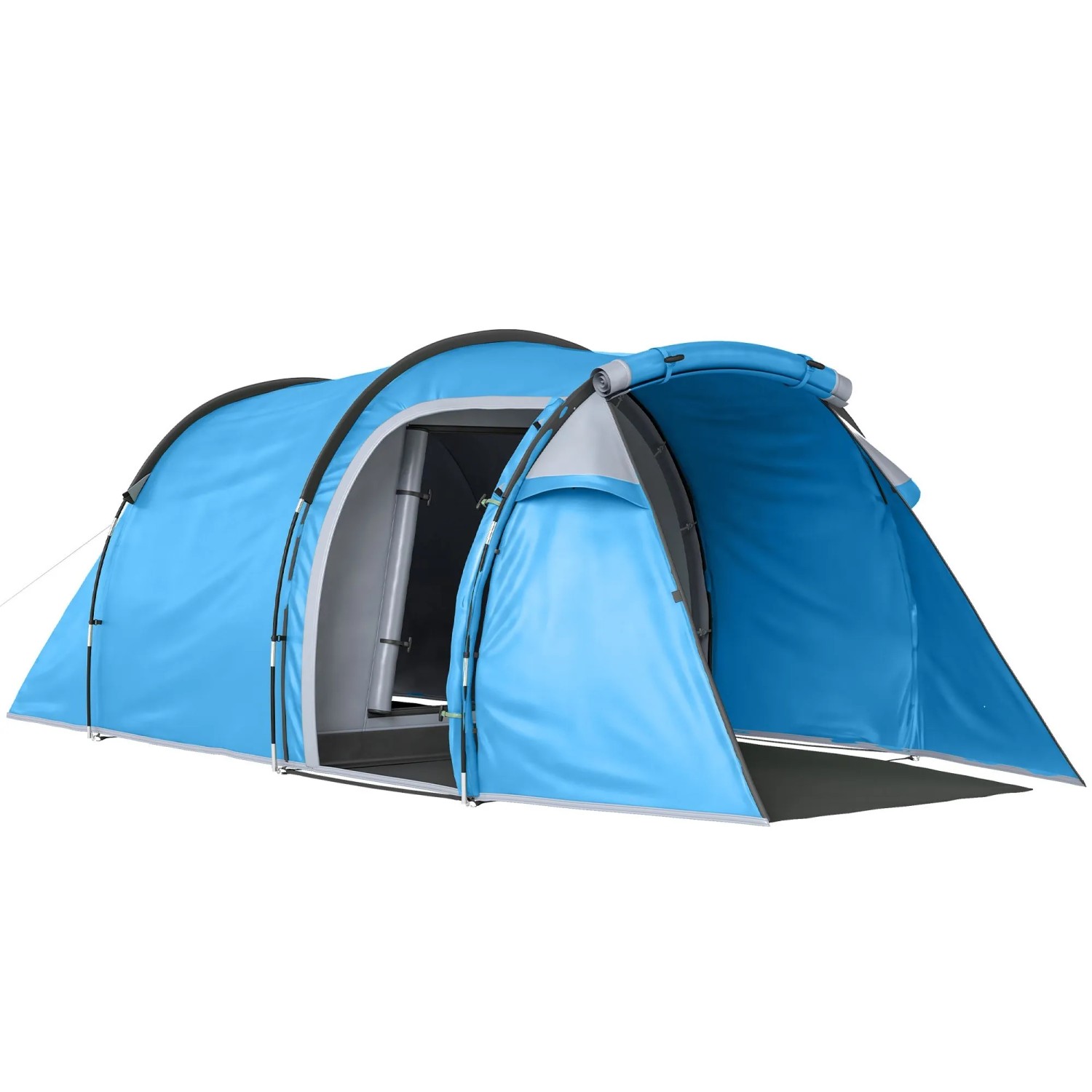 Furnicato Campingzelt Wurfzelt 2 3 Personen Hellblau 426 X 206 X 154 Cm