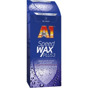 Dr. Wack A1 Speed Wax Plus 3, 500ml Flasche für Autopflege.