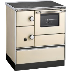 Westminster Küchenofen K 176 A-70 rechts, Stahl Elfenbein, 5 kW mit Kochplatte und Backofen.