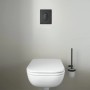 Grohe Start WC-Drückerplatte in Matt Schwarz, 156x197mm, für 2-Mengen-Spülung.