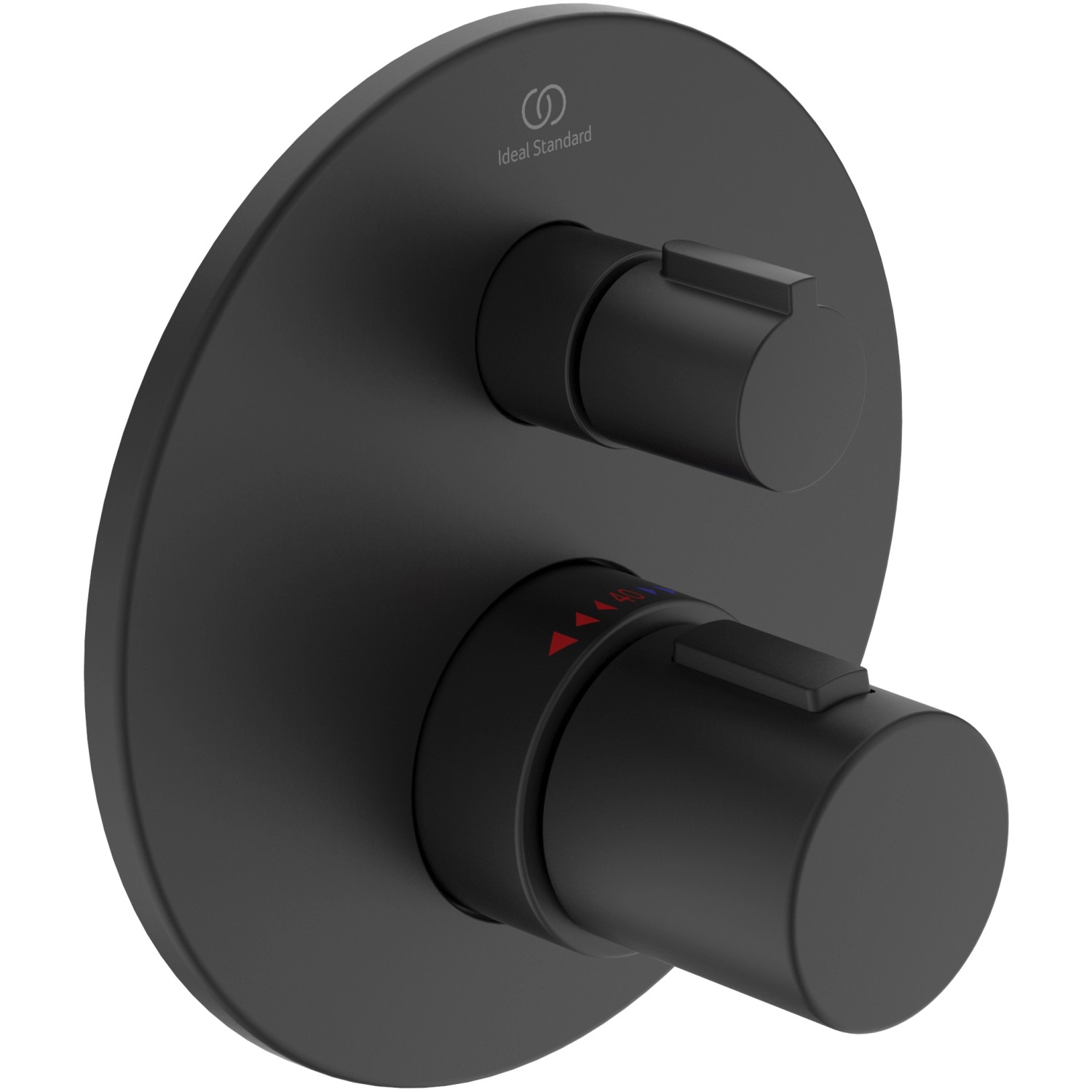 Ideal Standard Einzelthermostat Ceratherm T100 Unterputz Silk Black
