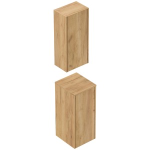 Posseik Badschrank-Set Limes, 2-teilig, Eiche Gold, zur Wandmontage. Bad-Einbauschrank.