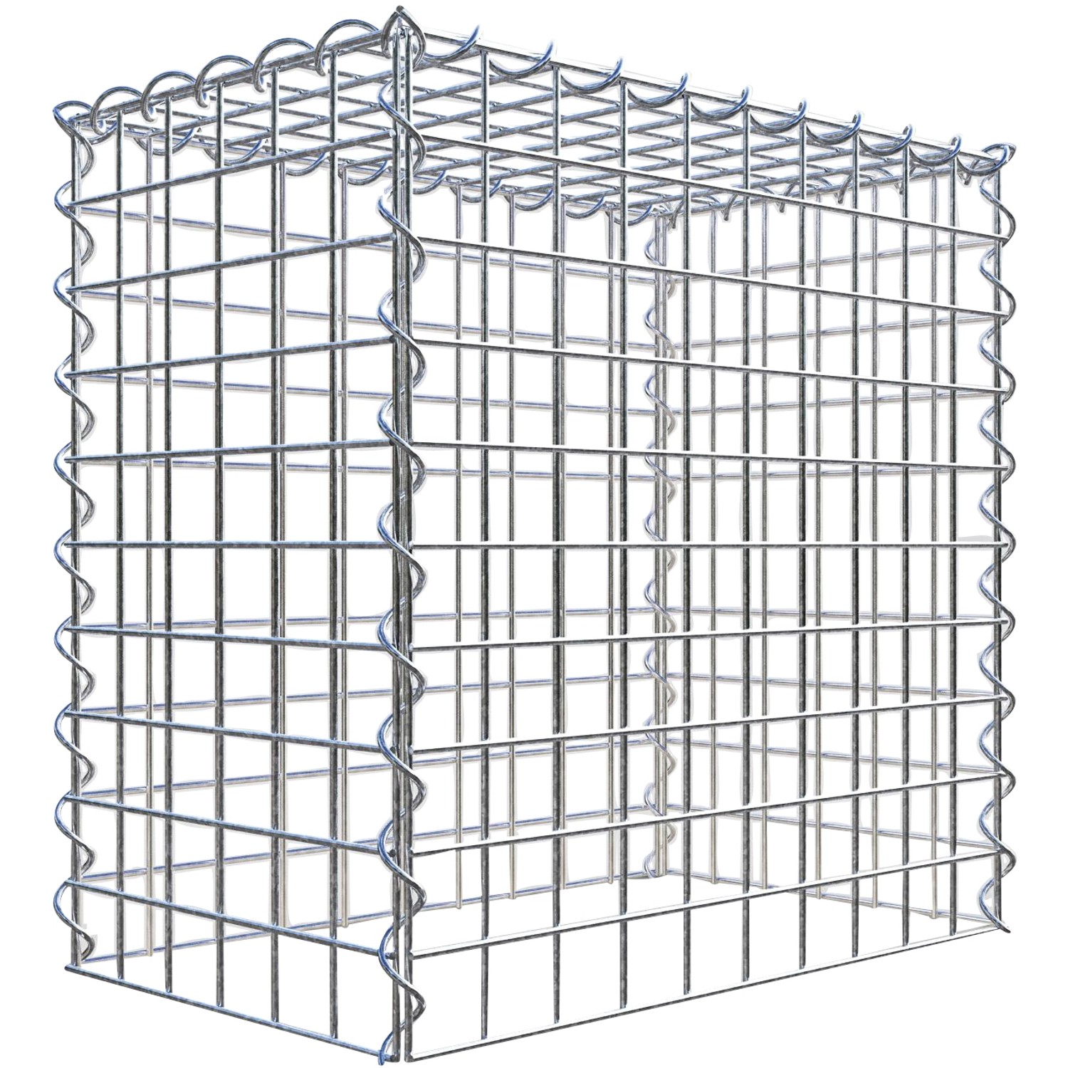 Gabiona Gabione-Anbaukorb Typ 3 50 x 50 x 30 cm Maschenw 5 x 5 cm