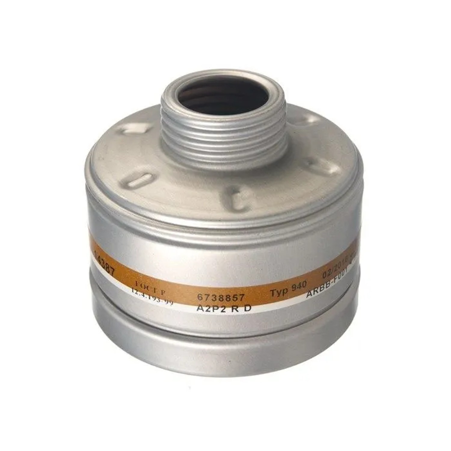 Dräger Atemschutz Kombinationsfilter 940 A2 P2 R D Gasfilter Partikelfilter mit Rd40 Anschluss Silber