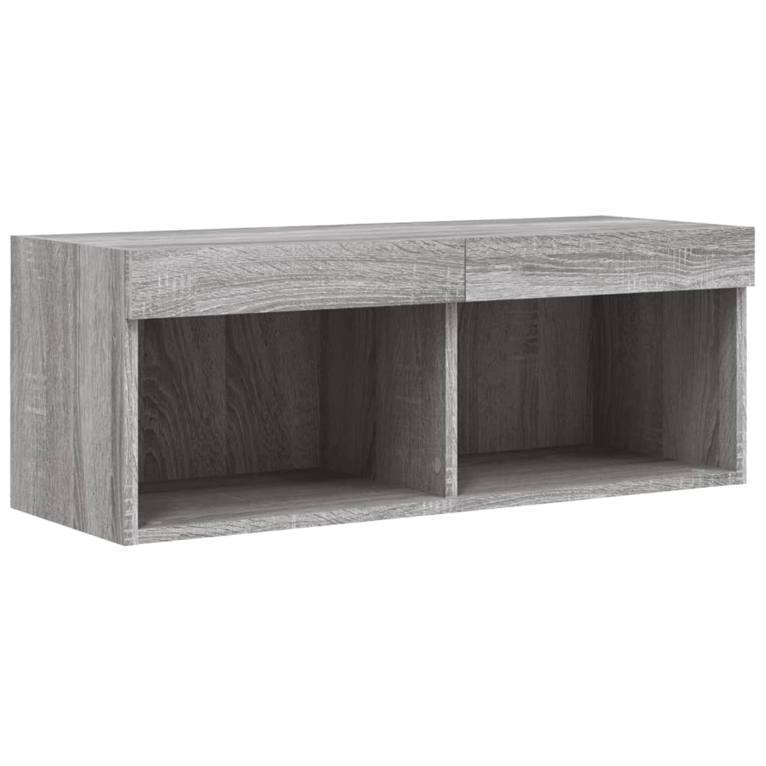 VidaXL TV-Schrank mit LED-Leuchten Grau Sonoma 80x30x30 cm günstig online kaufen