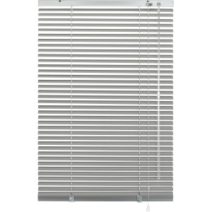 Gardinia Aluminium Jalousie, 140x240 cm, silberfarben. Sicht- und Sonnenschutz für Fenster.