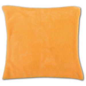 Hellorange Kissenhülle Kuschel, 40x40 cm, ohne Füllung. Ideal für Sofa und Bett.