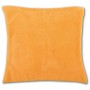 Hellorange Kissenhülle Kuschel, 40x40 cm, ohne Füllung. Ideal für Sofa und Bett.