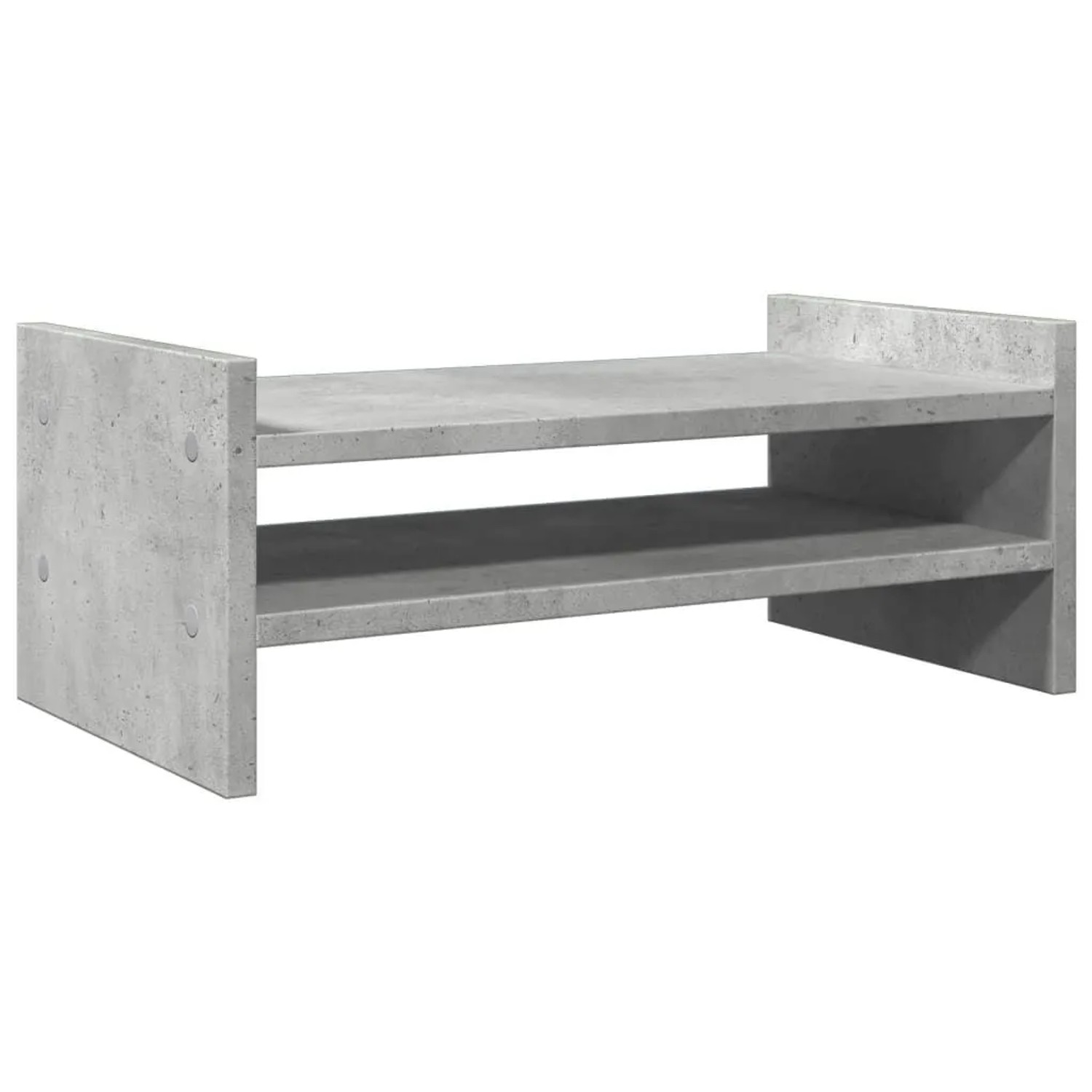 vidaXL Monitorständer Betongrau 50x27x20 cm Holzwerkstoff 854781