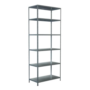 Verzinktes Schulte Steckregal mit 6 Böden, 250x100x50 cm, ideal für Lagerung.