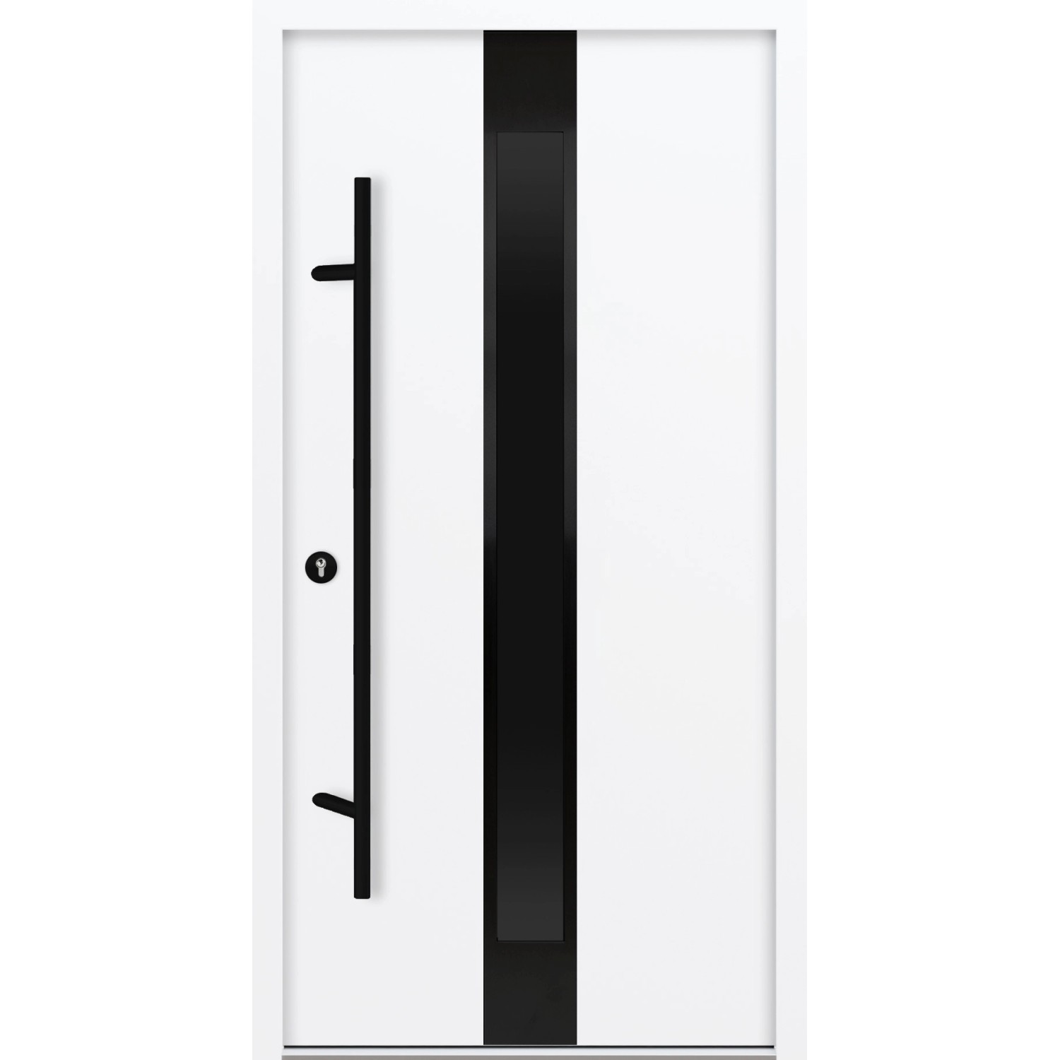 FM Türen AS68 Modell 25 1100 x2100 Weiß Links Innen Beschläge Set 07
