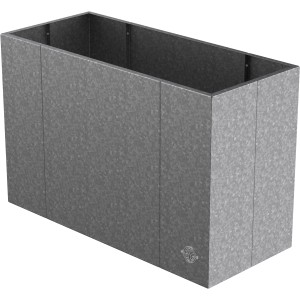 Feuerverzinktes Eleo Hochbeet Monterosso, 45x90x68 cm, ideal für Garten & Balkon.