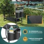 Sekey Kniebank 2 in 1, klappbar, mit gepolstertem Sitz und praktischer Werkzeugtasche für Gartenarbeit. Auch als Gartenhocker nutzbar.