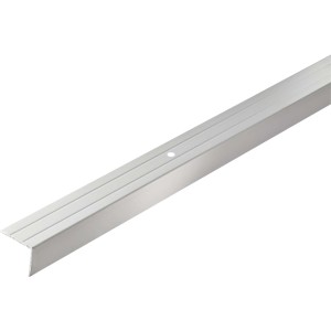 Arcansas Treppenkantenprofil aus Aluminium, 25x20x1000 mm, silberfarben.