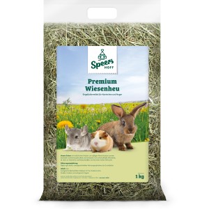 Speers Nagerfutter Premium Heu, lose gestopft, 1kg. Ergänzungsfutter für Kaninchen und Nager.