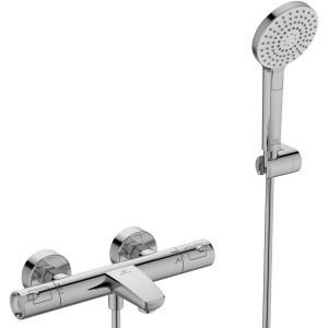 Ideal Standard Ceratherm T50 Aufputz Badethermostat mit Handbrause, Chrom.