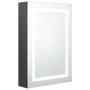 vidaXL LED-Spiegelschrank fürs Bad Grau 50x13x70 cm 326490
