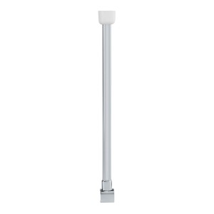 Wenko Deckenstütze Era, 57 cm, silber glänzend, zur Stabilisierung von Duschstangen.