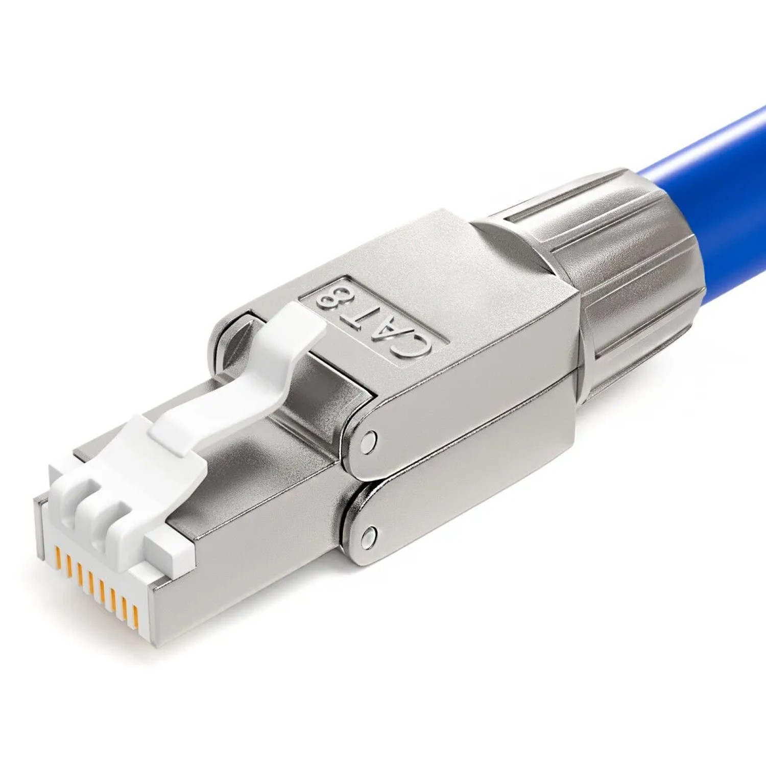 hb-digital Netzwerk Steckverbinder CAT 8 RJ45 LSA STP Kontakte Vergoldet 50u