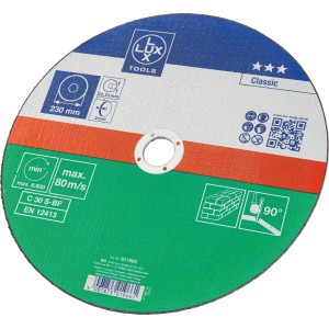 LUX Gewebe-Trennscheibe Classic Stein, Ø 230 mm, für Winkelschleifer. Zum Trennen von Stein.