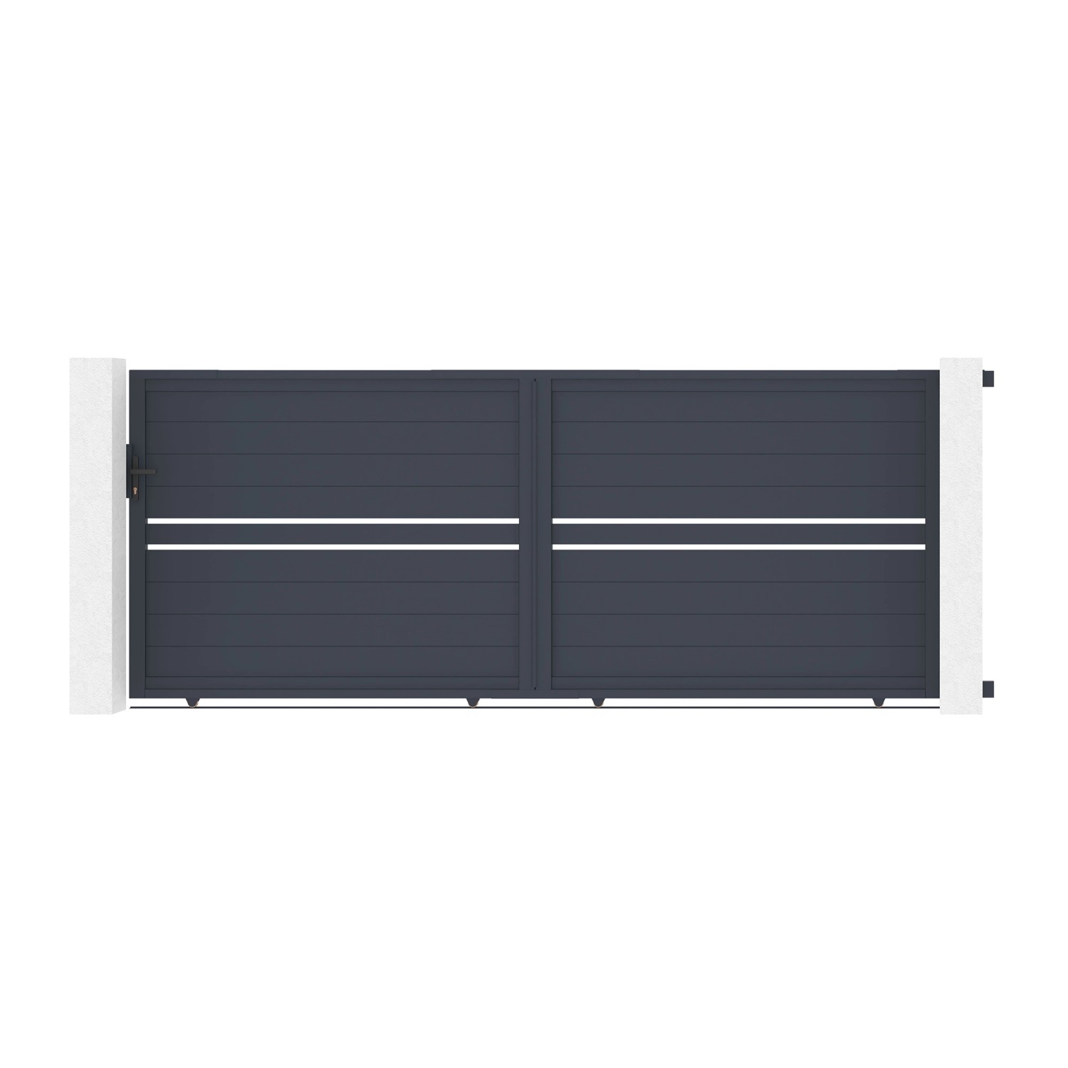 Casanoov Schiebetor 4M Cimone H 160 Graues Aluminium günstig online kaufen