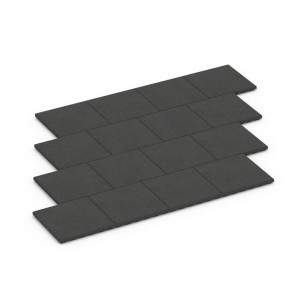 WARCO Fallschutzplatten, anthrazit, 50x50x4 cm, für sichere Spielplätze und den Trockenausbau.