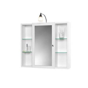 Sieper Spiegelschrank Latina 72 cm x 78 cm Weiß LED