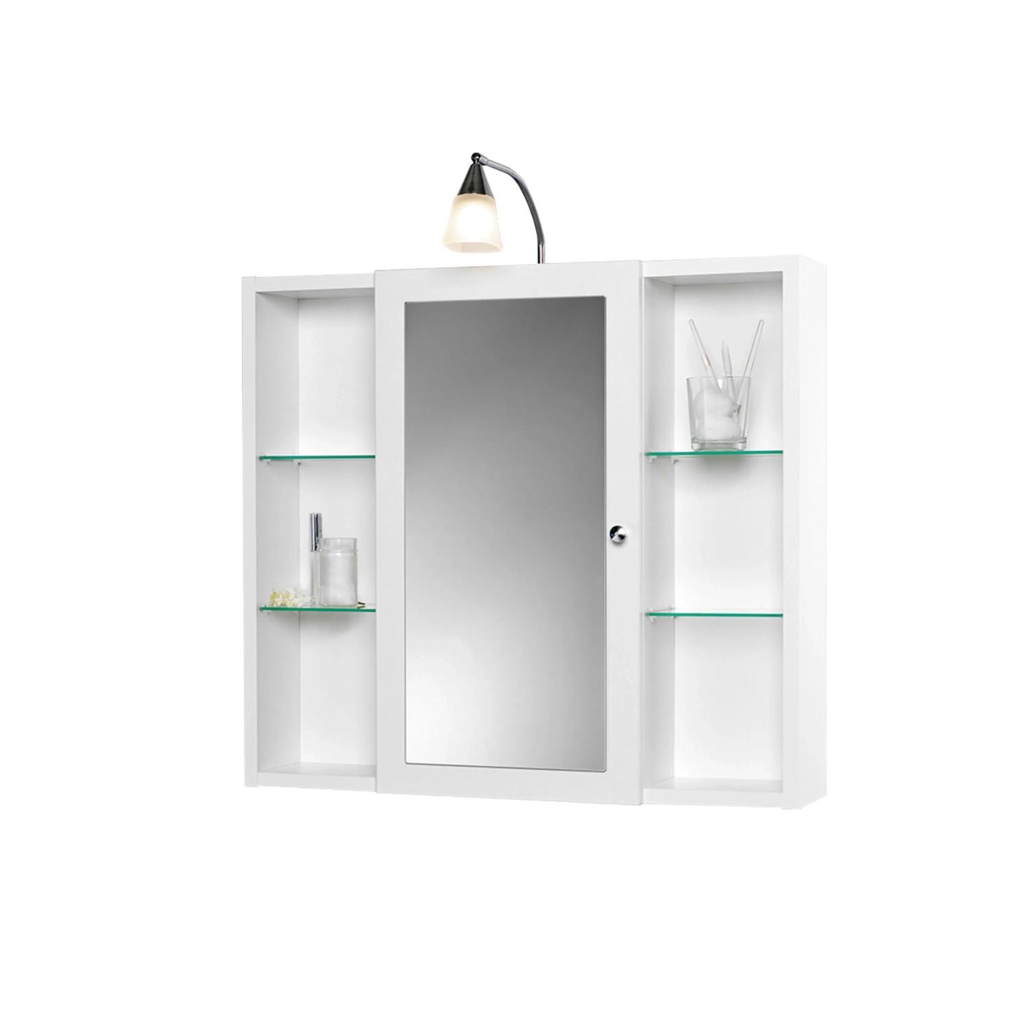 Sieper Spiegelschrank Latina 72 cm x 78 cm Weiß LED