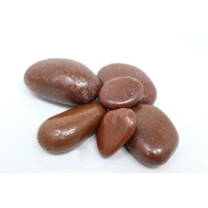 Aquagart 160kg Polierter Kiesel Flusskiesel Kieselsteine Gartenkies Zierkies Rot