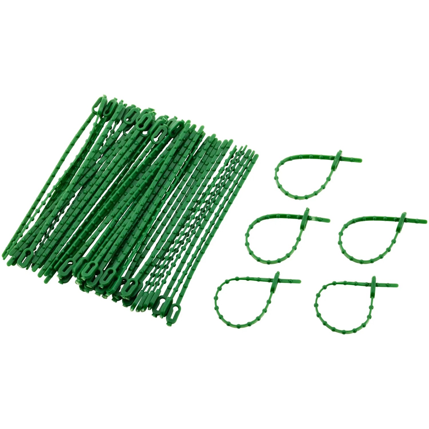 OBI Pflanzenbinder, verstellbar, 10 cm, 50 Stück, aus Kunststoff, für Garten und Pflanzenbefestigung.