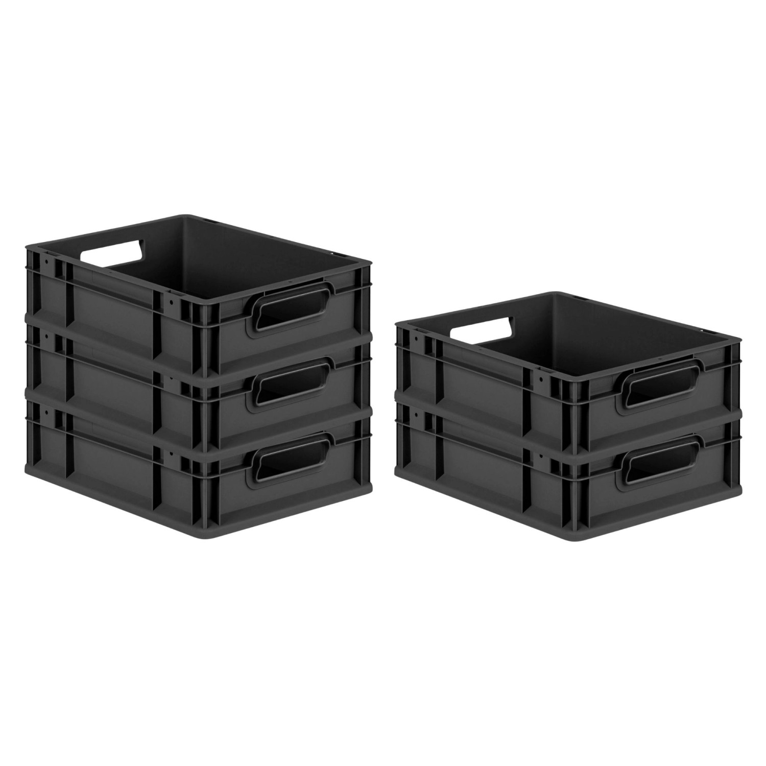 PROREGAL SparSet 5x Eurobox Nextgen Grip HxBxT 12x30x40cm 11 Liter Griffe O günstig online kaufen