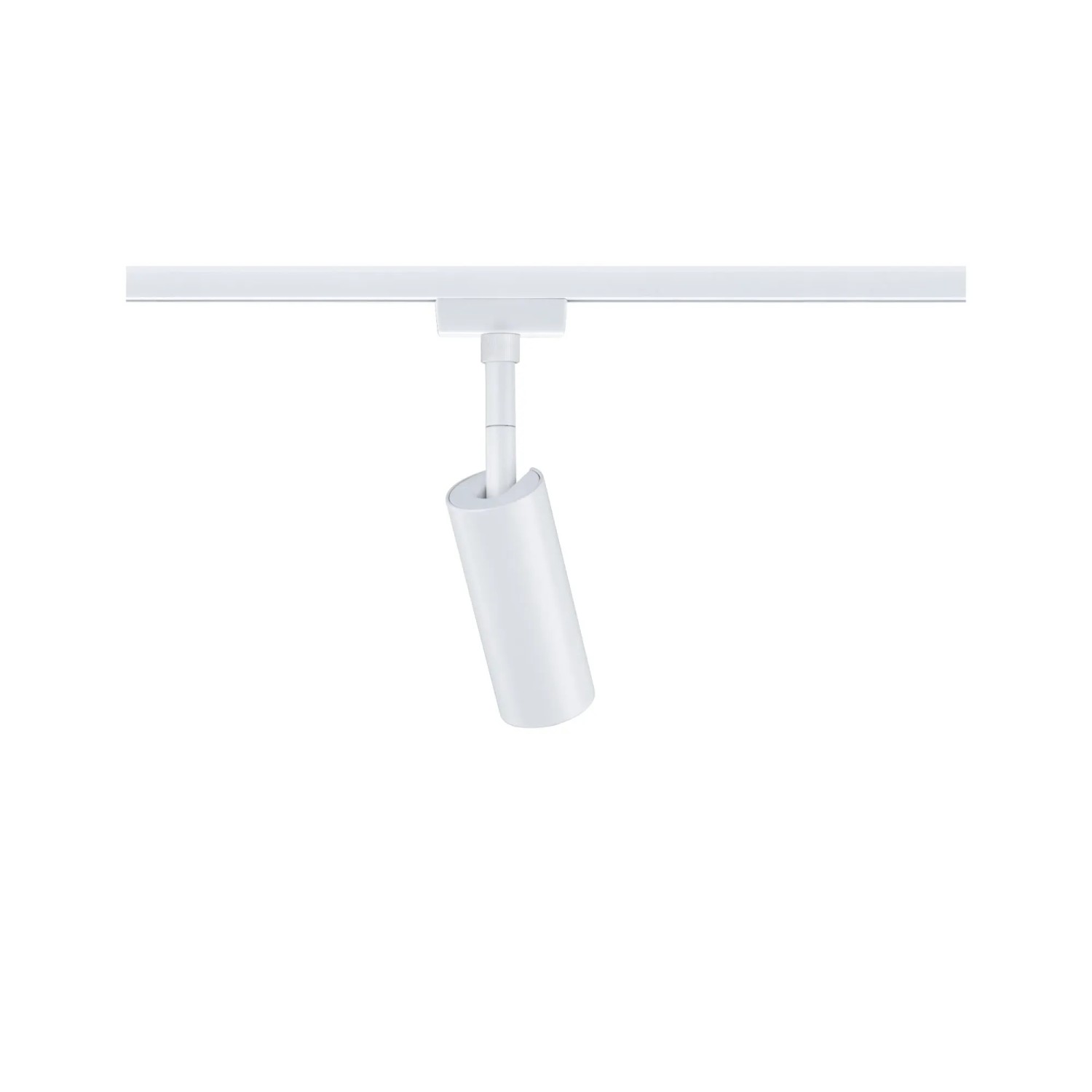 Paulmann URail LED-Spot Tubo, signalweiß, neutralweißes Licht für Schienensysteme.