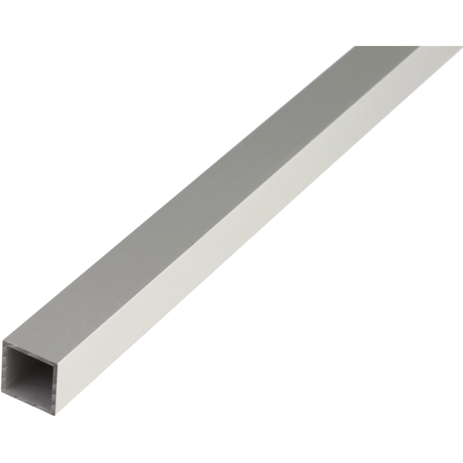 Vierkantrohr Alu Silberfarbig eloxiert 40 mm x 40 mm x 2000 mm