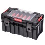 Qbrick System PRO 500 Expert Werkzeugkiste mit Alugriff und transparentem Deckel.
