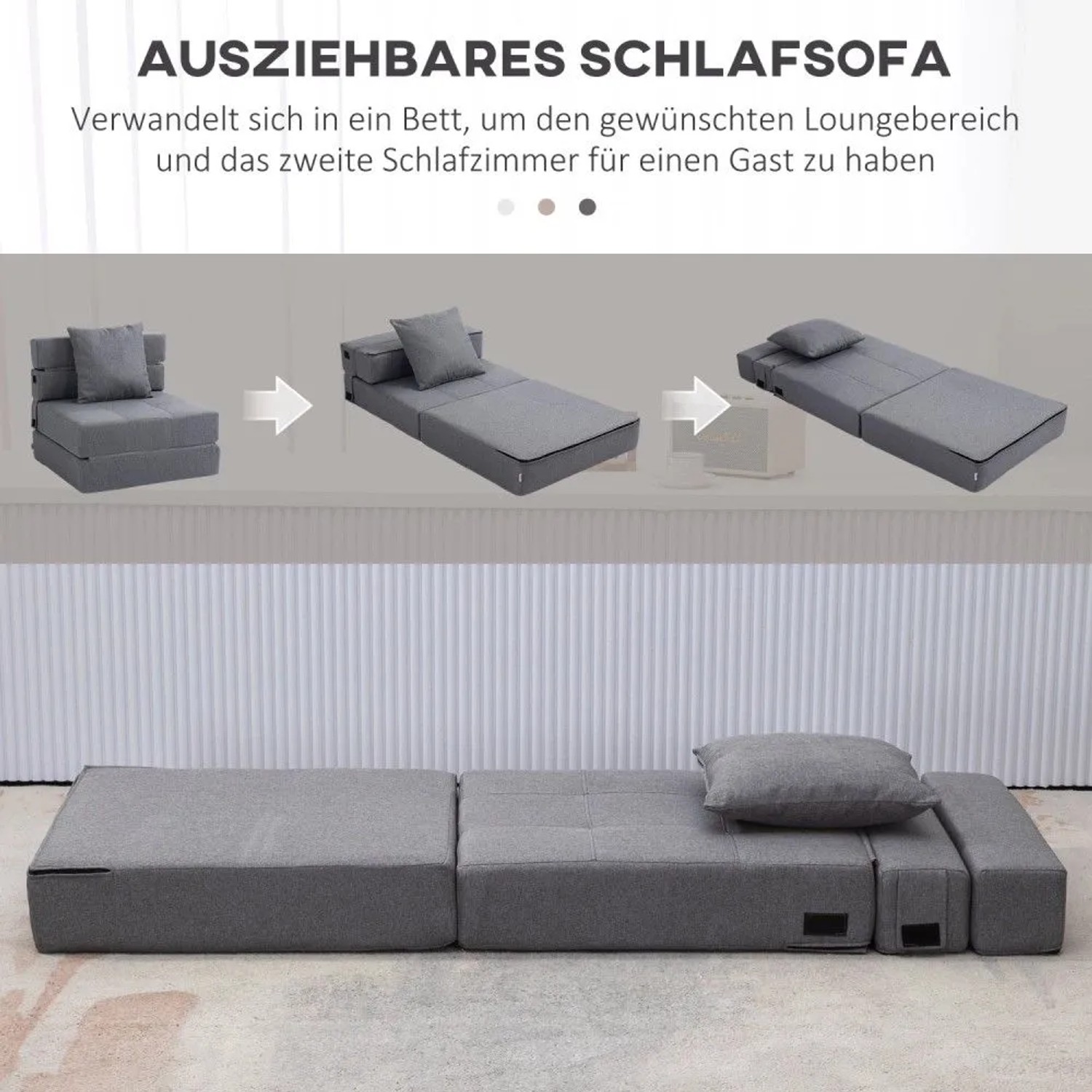 HOMCOM Sessel mit Schlaffunktion klappbar 2-in-1 kaufen bei OBI