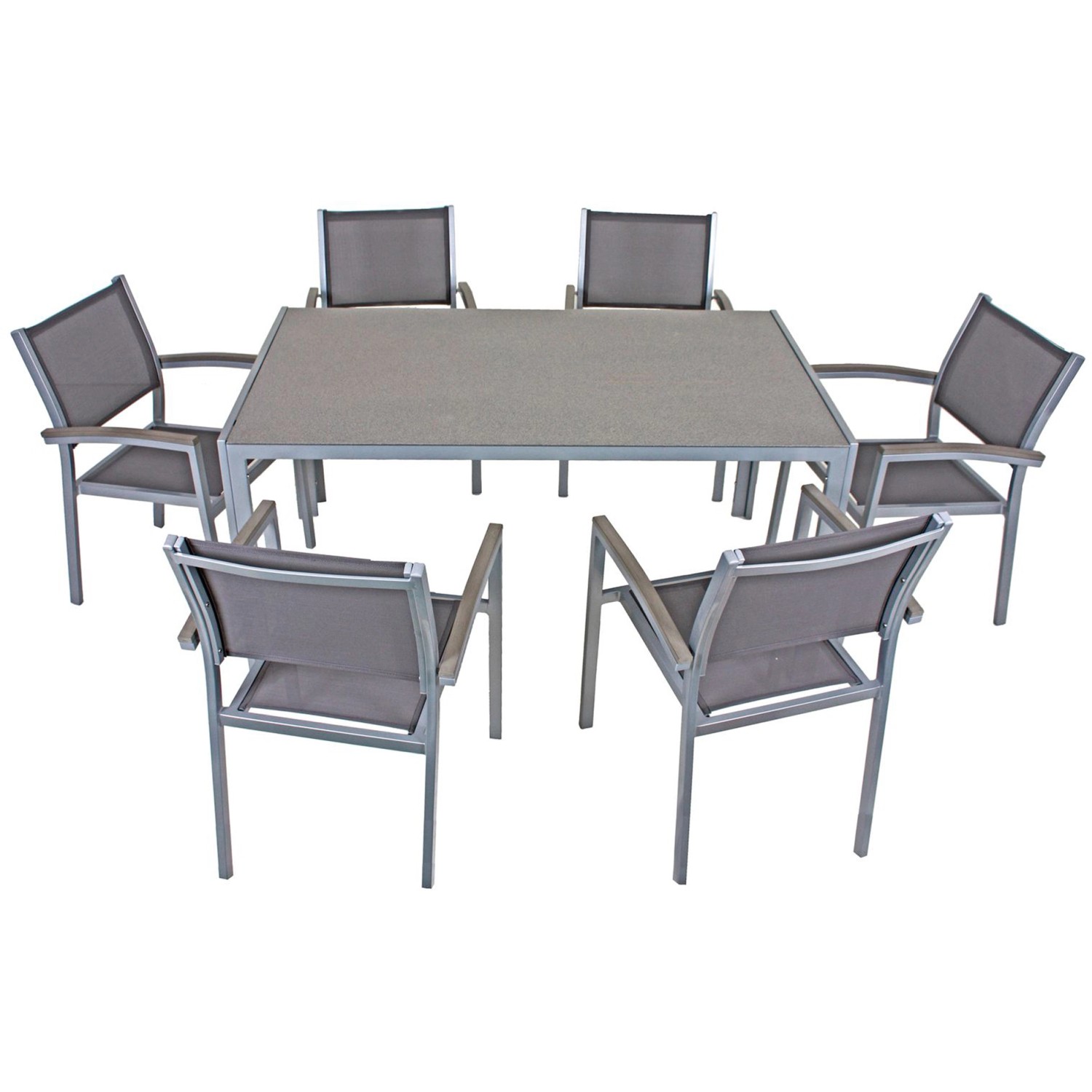 Garden Pleasure GartenmöbelSet Grace 7teilig Grau kaufen bei OBI