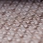 Detailansicht: Wetterfester Outdoor Teppich Trani in Braun mit gewebter Struktur.