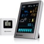 Bresser MeteoTemp TBV Funk-Wetterstation in Anthrazit mit Außensensor.