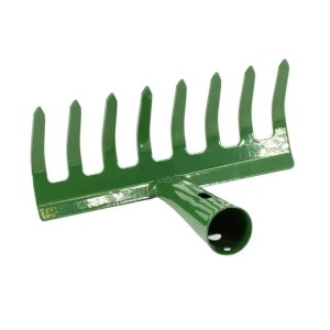 Galaflor Gartenrechen aus Stahl 8 Zinken 19 cm